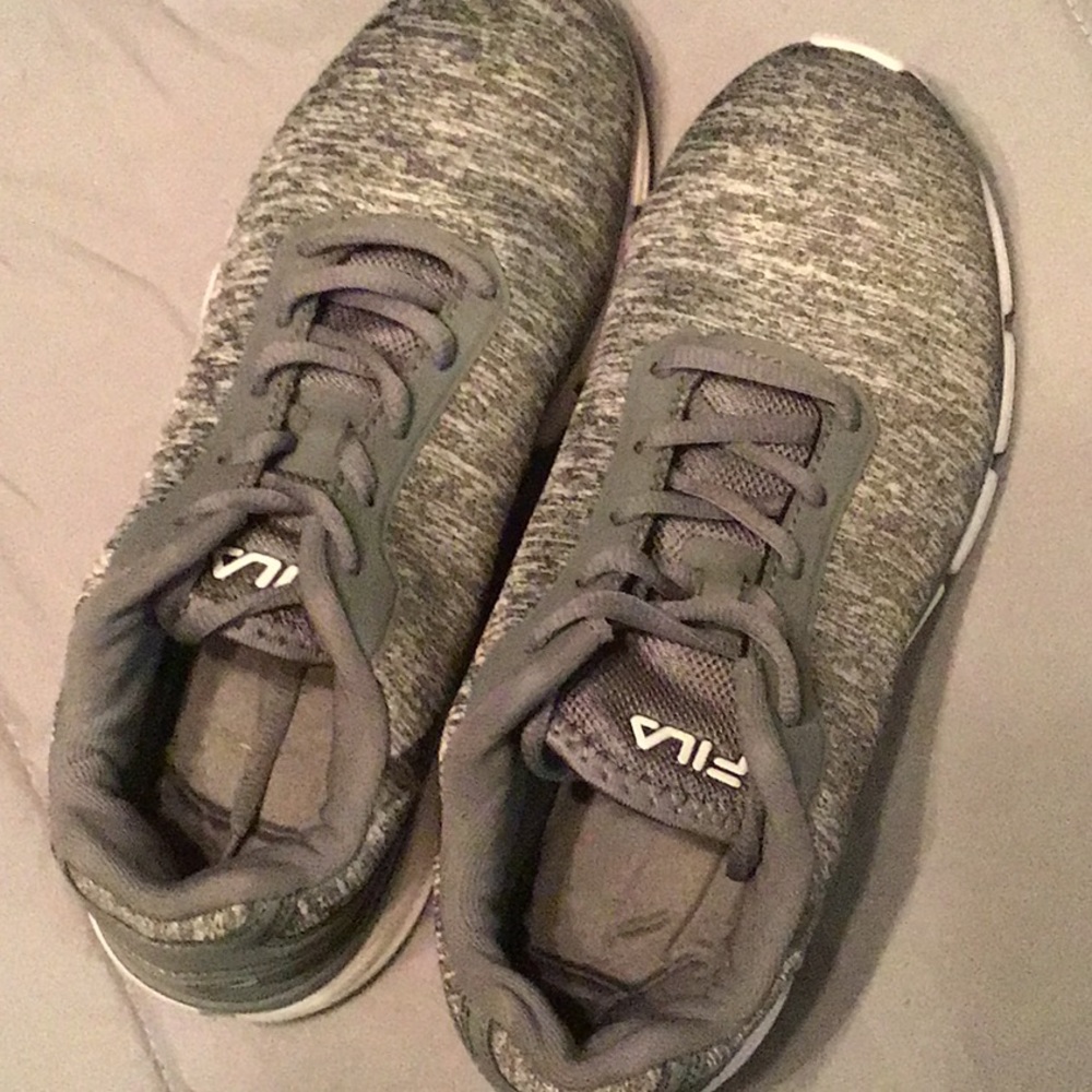 Gray Fila ladies running shoes 7